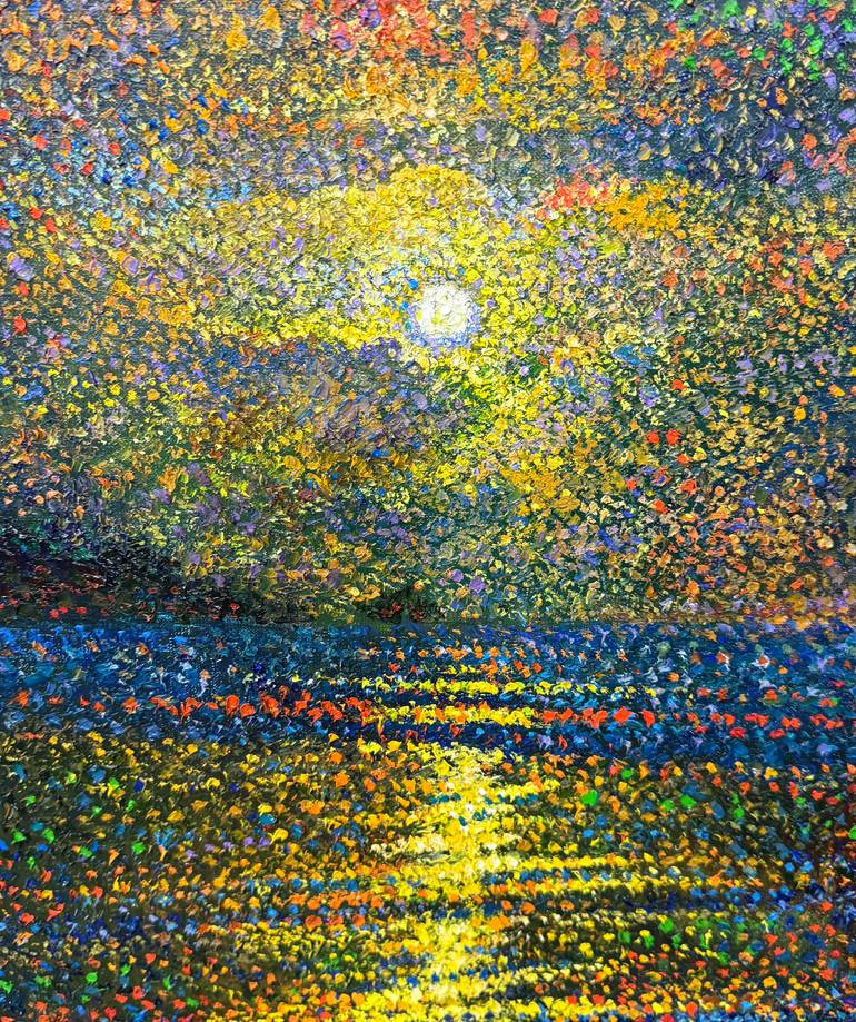 Original Contemporary Seascape Painting by Andrii Chebotaru