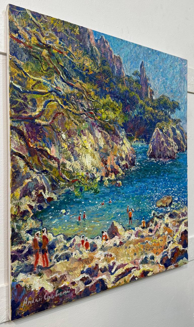 Original Contemporary Seascape Painting by Andrii Chebotaru