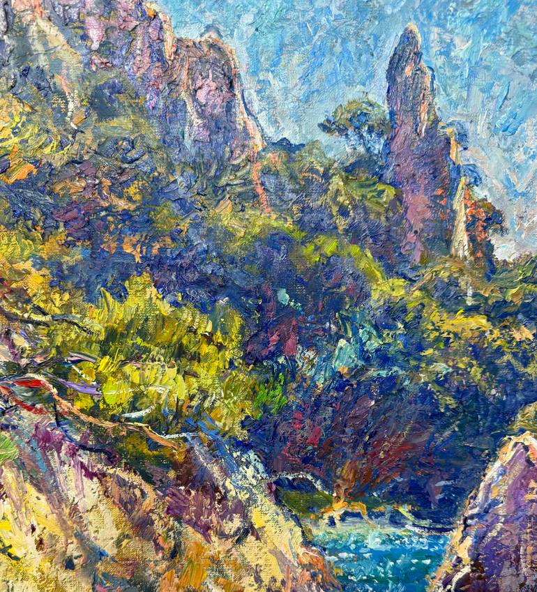 Original Contemporary Seascape Painting by Andrii Chebotaru