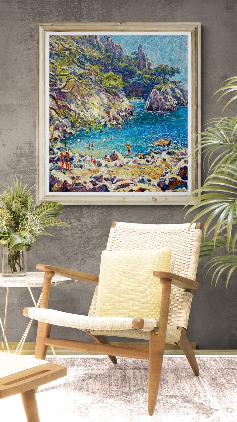 Original Contemporary Seascape Painting by Andrii Chebotaru