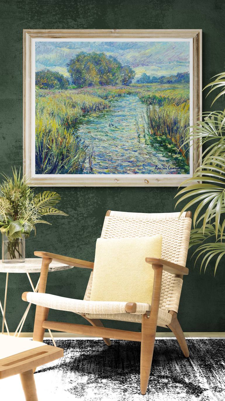 Original Contemporary Landscape Painting by Andrii Chebotaru