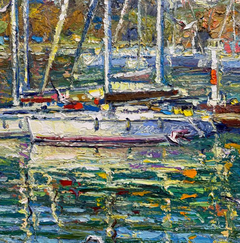 Original Contemporary Seascape Painting by Andrii Chebotaru