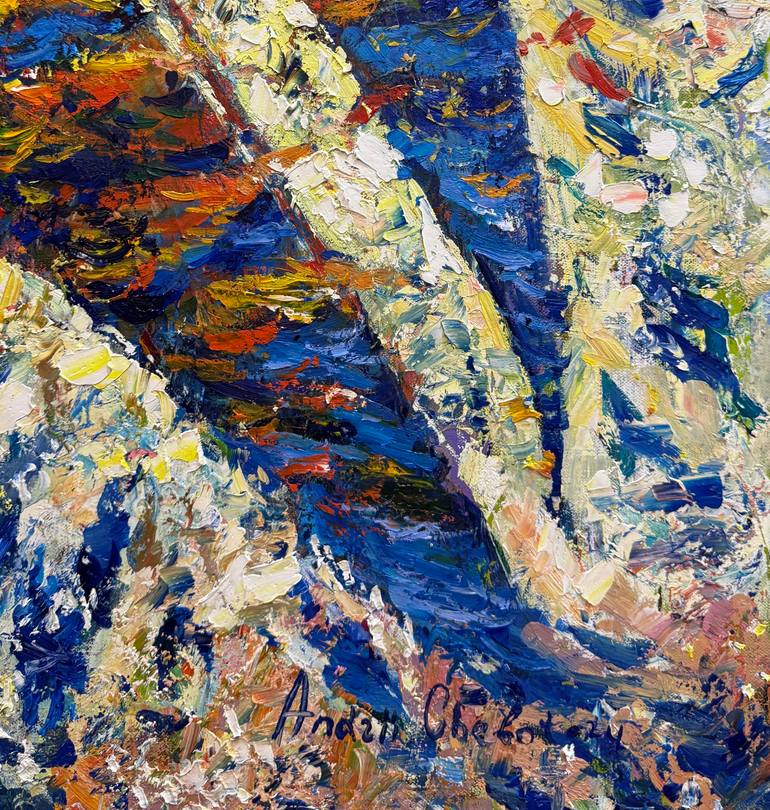 Original Contemporary Seascape Painting by Andrii Chebotaru