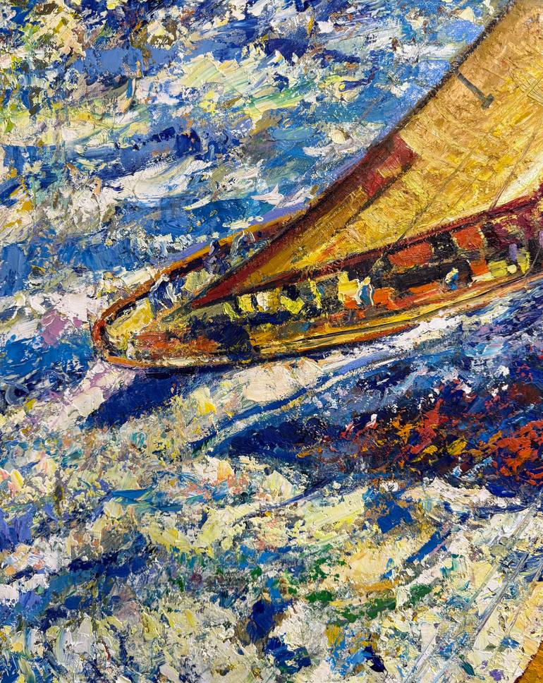 Original Contemporary Seascape Painting by Andrii Chebotaru