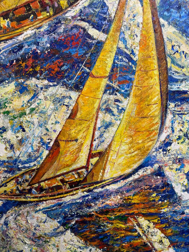 Original Contemporary Seascape Painting by Andrii Chebotaru