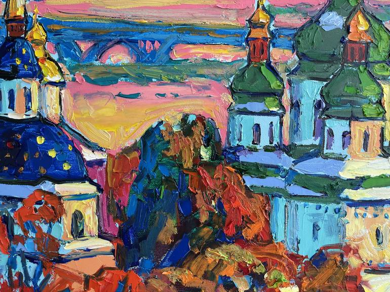 Original Expressionism Landscape Painting by Andrii Chebotaru