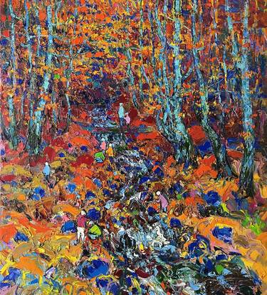 Original Expressionism Landscape Paintings by Andrii Chebotaru