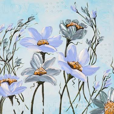 Original Abstract Floral Paintings by Linda Finstad