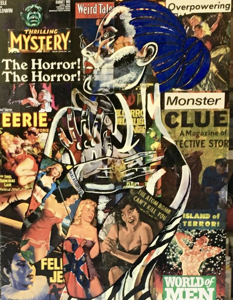 horror collage art