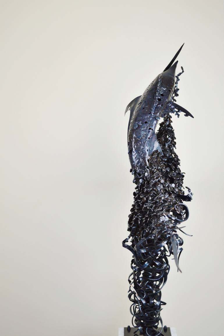 Original Figurative Fish Sculpture by James Portsmouth