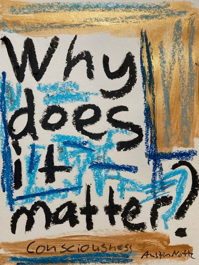 Original Abstract Painting by Austin Noftz | Abstract Art on Paper | Why Does it Matter?