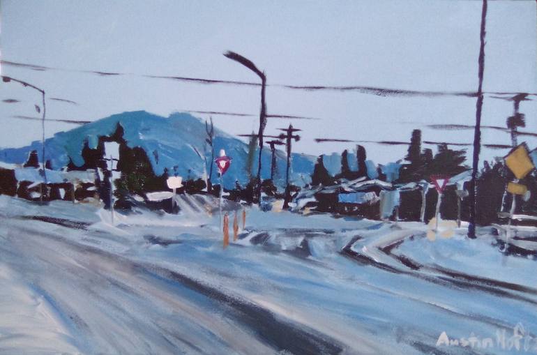 Original Landscape Painting by Austin Noftz | Other Art on Canvas | Red Lodge, Montana, USA