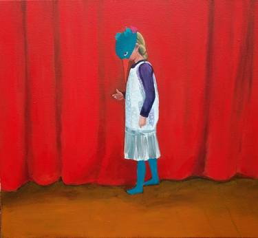 Original Figurative Children Paintings by Paulina Swietliczko