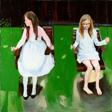 Original Figurative Children Paintings by Paulina Swietliczko