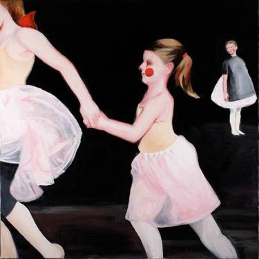 Original Figurative Children Paintings by Paulina Swietliczko