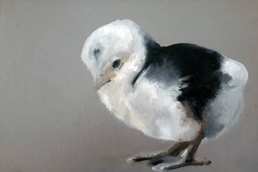 Baby Chick - oil on wood thumb