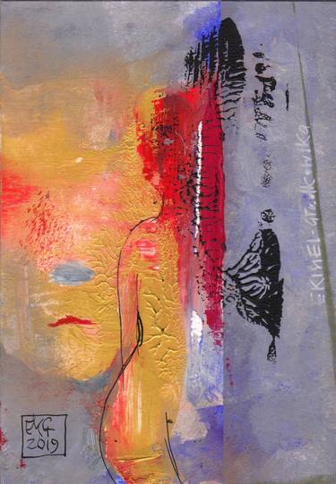 Original Expressionism Women Paintings by Elżbieta Kisiel-Gładkowska