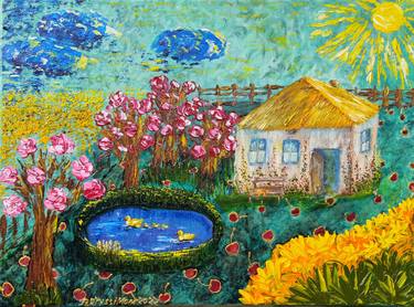 Original Garden Paintings by Nataliia Novakovska