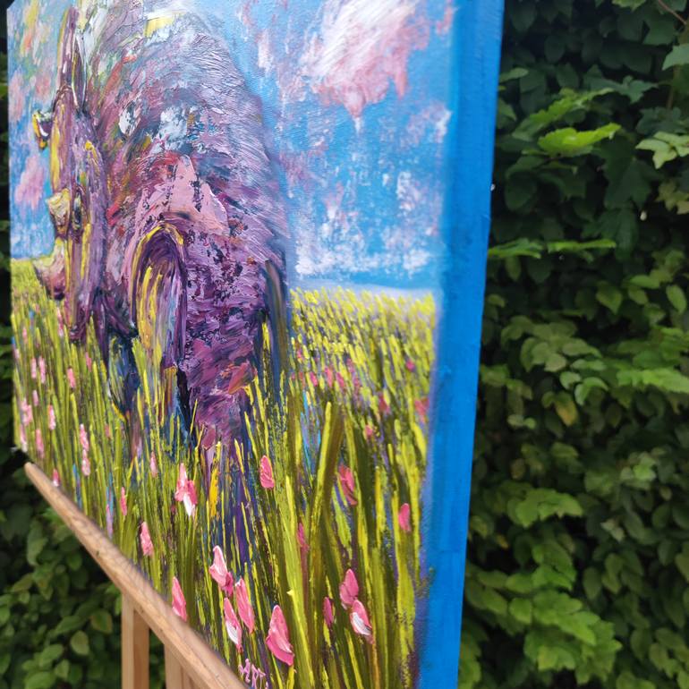 Original Abstract Animal Painting by Nataliia Novakovska