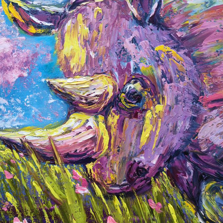 Original Abstract Animal Painting by Nataliia Novakovska