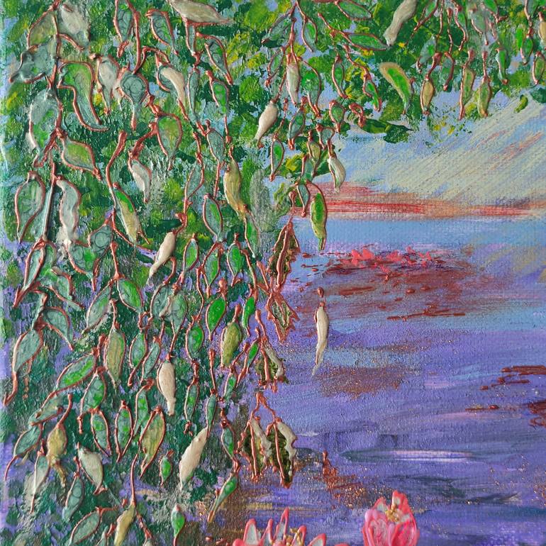 Original Neo-impressionism Nature Painting by Nataliia Novakovska