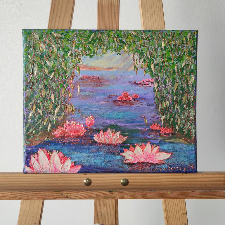 Original Neo-impressionism Nature Painting by Nataliia Novakovska