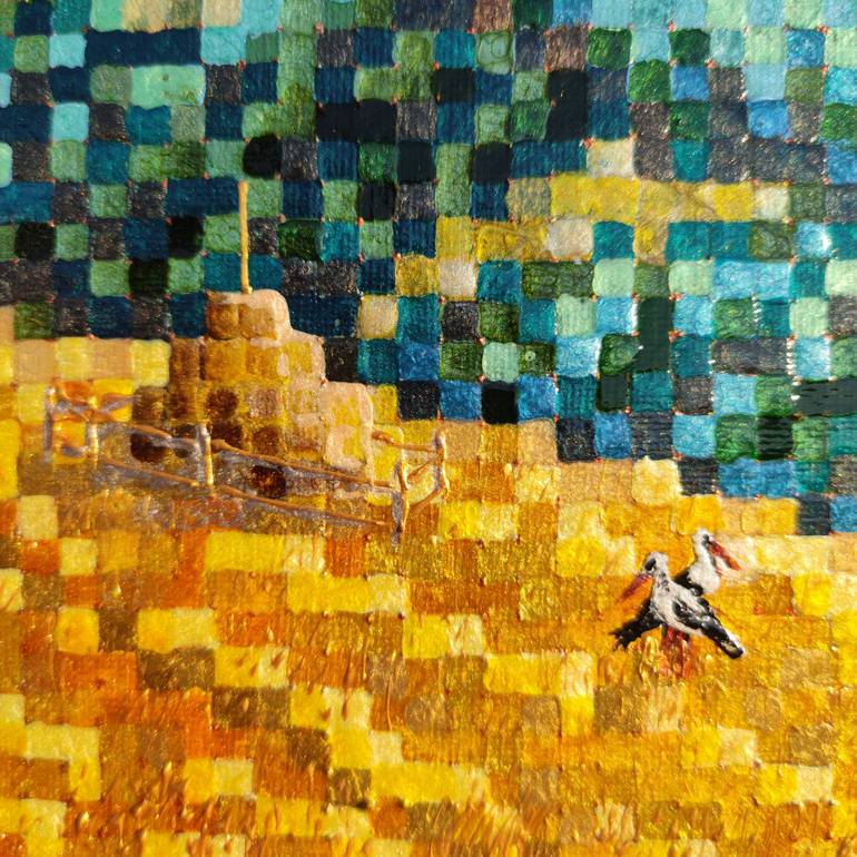 Original Abstract Landscape Painting by Nataliia Novakovska