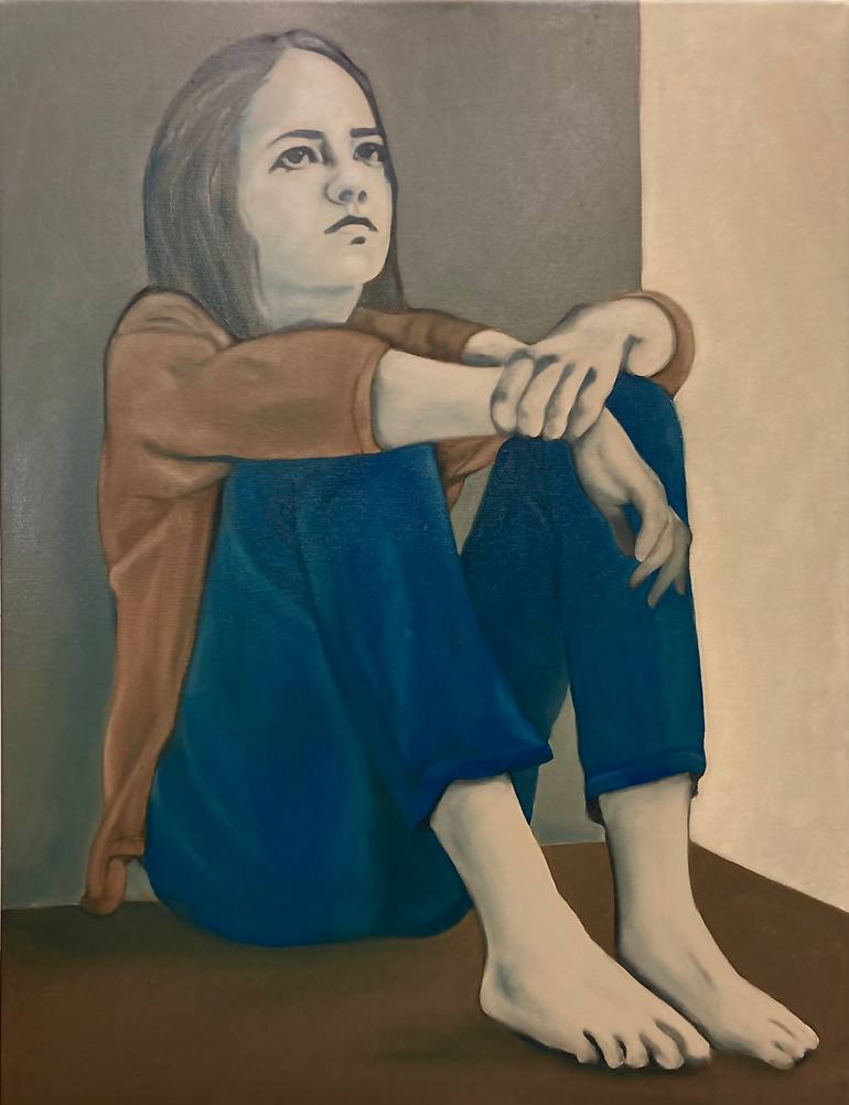 Original Figurative Women Painting by Walter Dermul