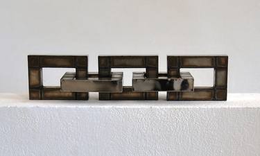 Original Abstract Geometric Sculpture by Djordje Aralica