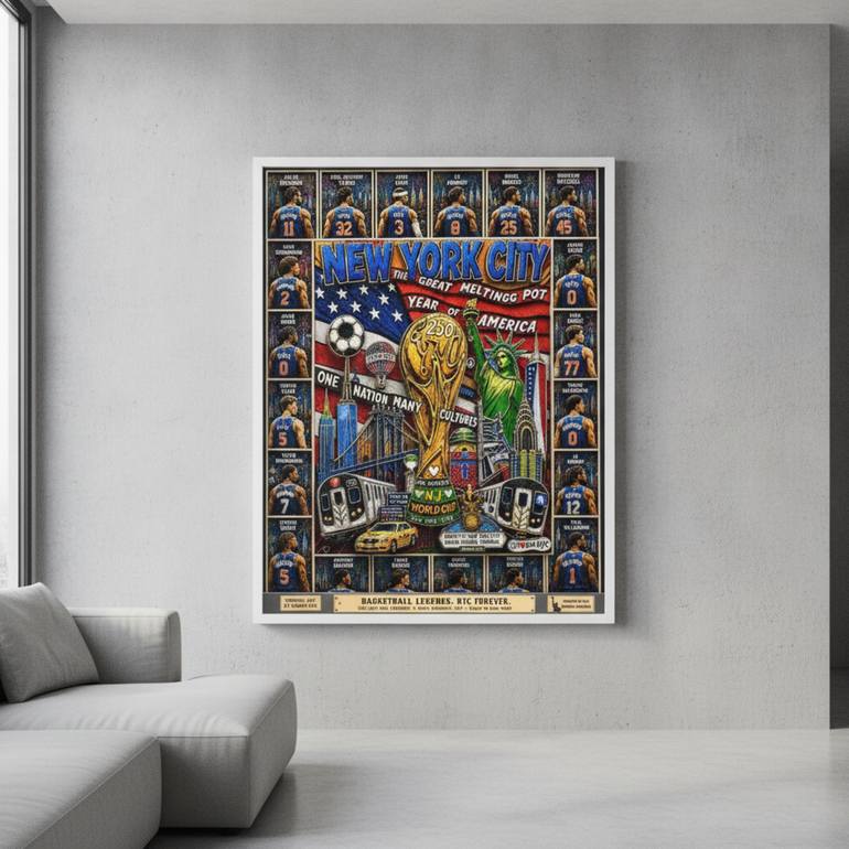 World Cup 2026 – NYC Skyline & Trophy (Original 3D Artwork