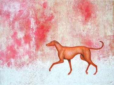 Original Contemporary Dogs Paintings by Sabine Reyer