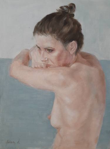 Original Figurative Nude Paintings by Adela V