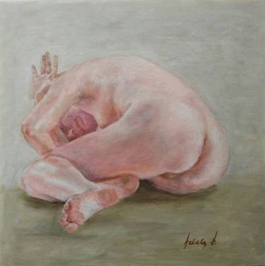Crouched female nude thumb