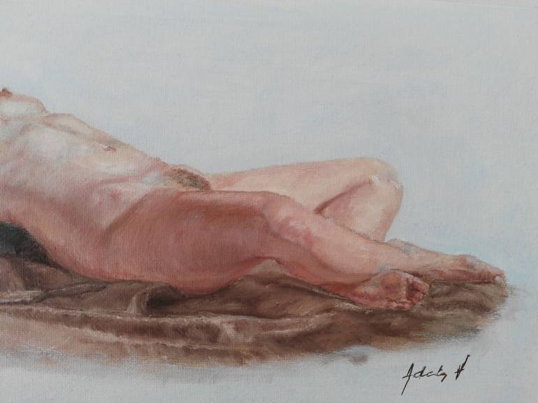 Original Nude Painting by Adela V