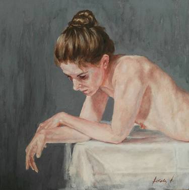 Print of Figurative Nude Paintings by Adela V