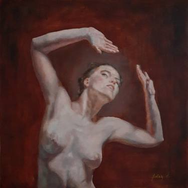 Print of Figurative Nude Paintings by Adela V