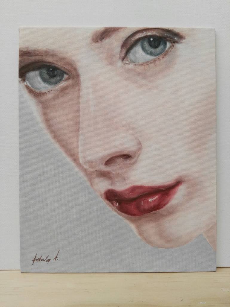 Original Figurative Portrait Painting by Adela V