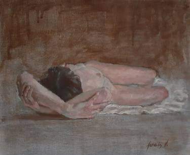 Original Figurative Nude Paintings by Adela V