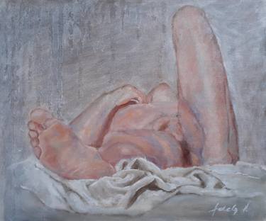 Original Figurative Nude Paintings by Adela V