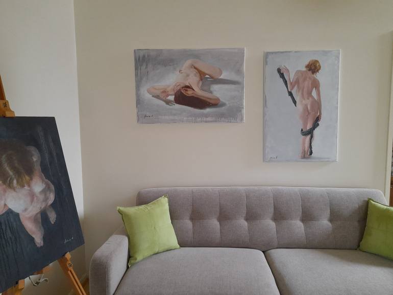 Original Nude Painting by Adela V