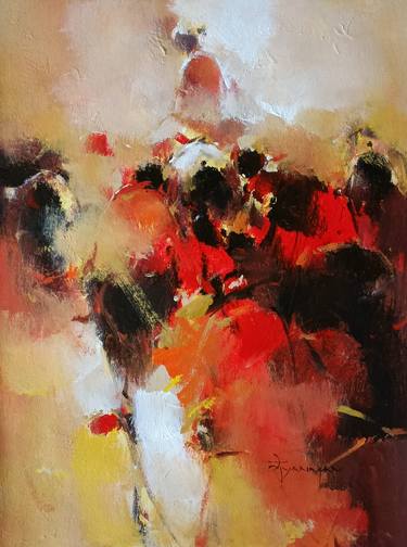 Original Abstract Paintings by Gyanmani Ray