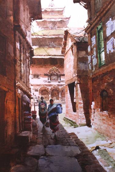 Original Realism Landscape Paintings by Gyanmani Ray