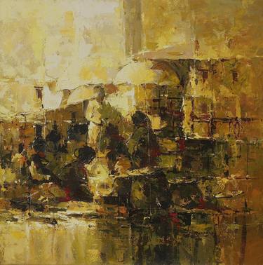 Original Abstract Expressionism Abstract Paintings by Gyanmani Ray