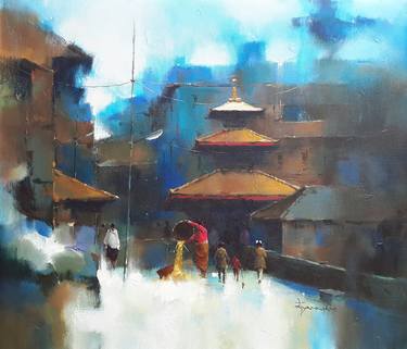 Original Abstract Paintings by Gyanmani Ray