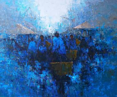 Original Abstract Paintings by Gyanmani Ray