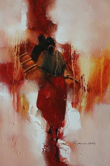 Original Abstract Paintings by Gyanmani Ray