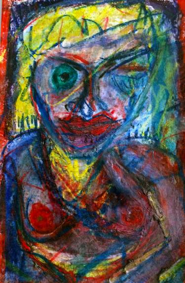 Original Abstract Expressionism Erotic Painting by Robert King
