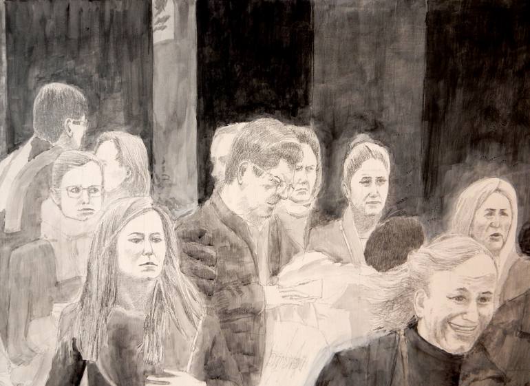 Original Realism People Painting by Alfonso Pastor Juan