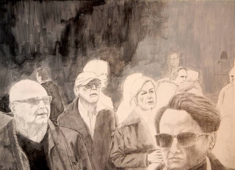 Original Realism People Painting by Alfonso Pastor Juan