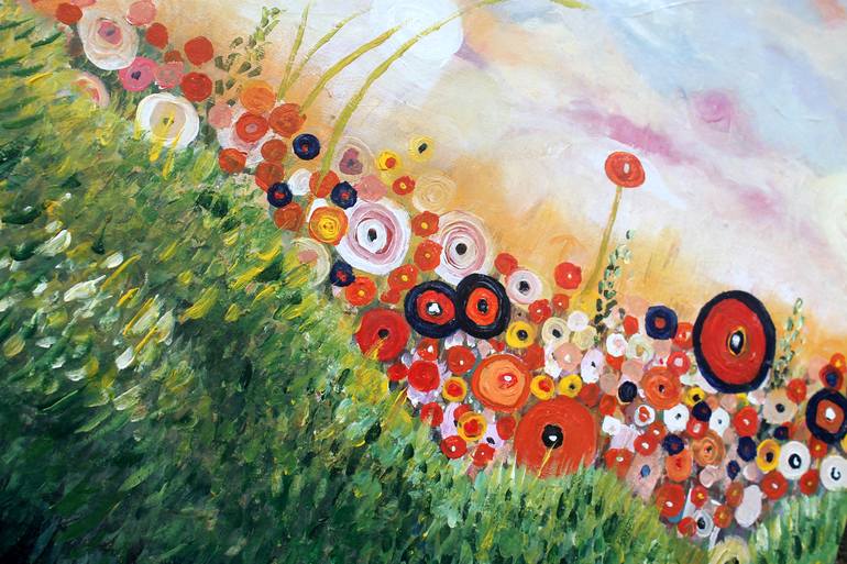 Original Abstract Landscape Painting by Claire Hanley